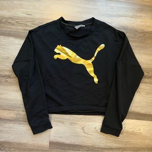 Puma Crew Neck Cropped Sweatshirt